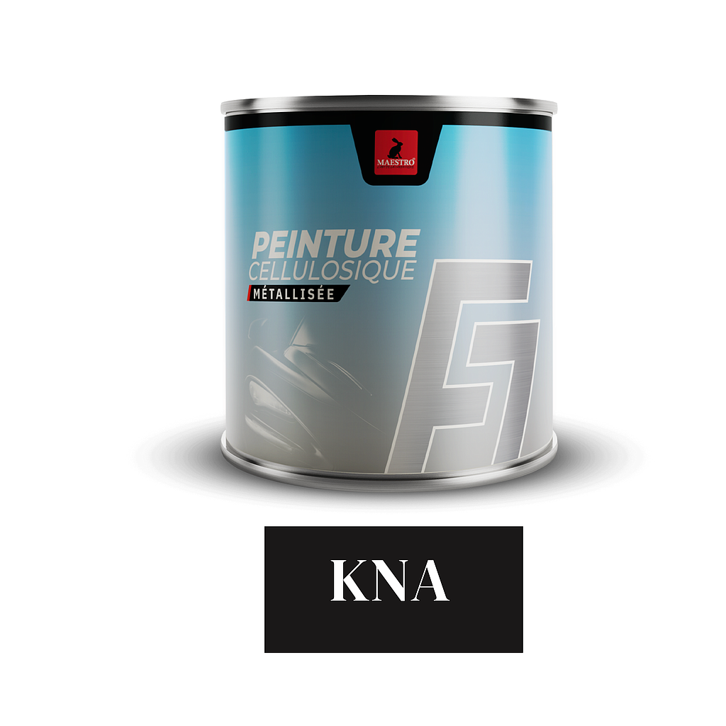 PEINTURE CELLULOSIQUE F7 METALISE 1KG GRIS COMETTE KNA